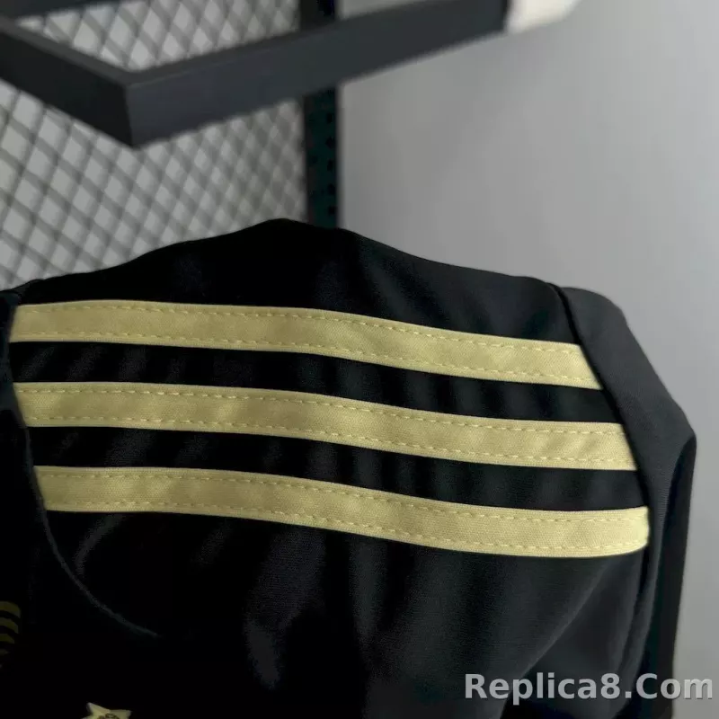 24-25 Algeria Soccer Jersey Black - detail