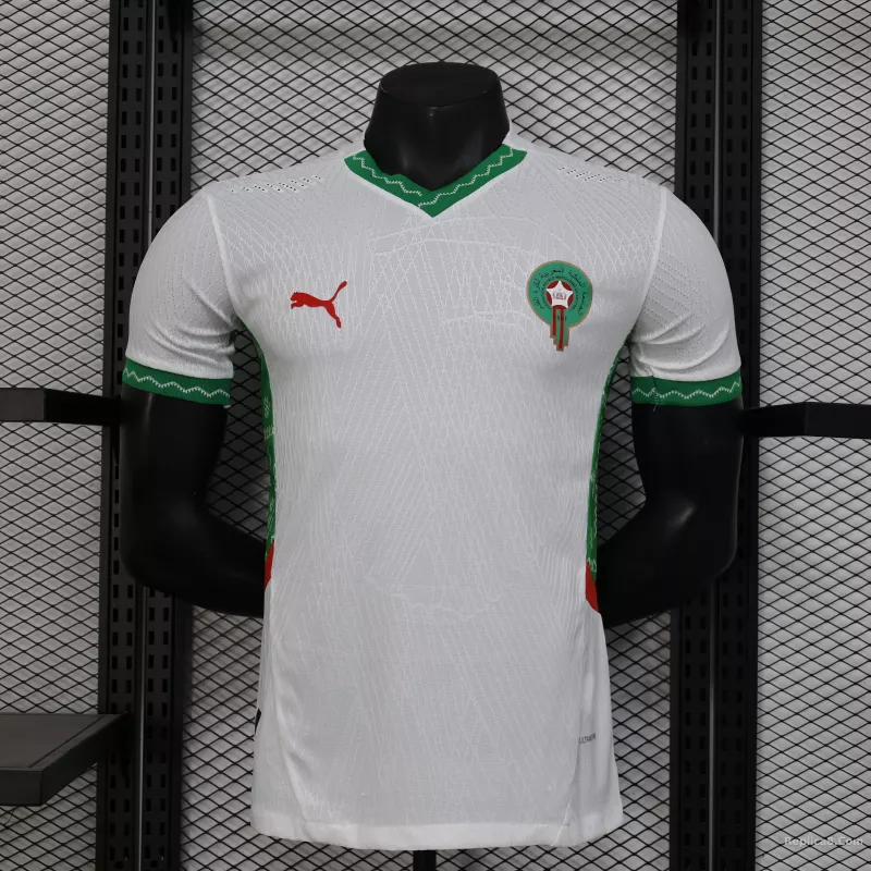 25-26 Morocco Away Soccer Jersey Player Version
