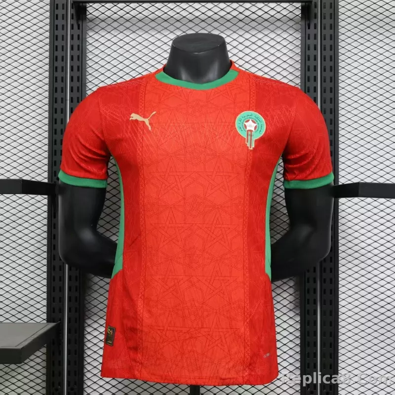 25-26 Morocco Home Soccer Jersey Player Version