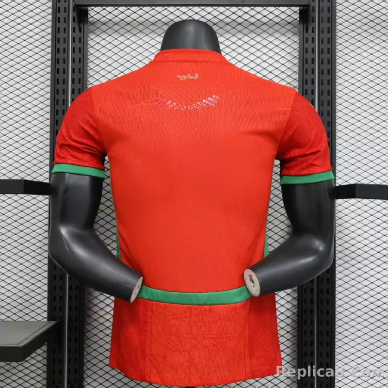 25-26 Morocco Home Soccer Jersey Player Version - detail