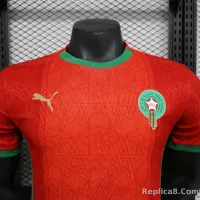 25-26 Morocco Home Soccer Jersey Player Version - view 8