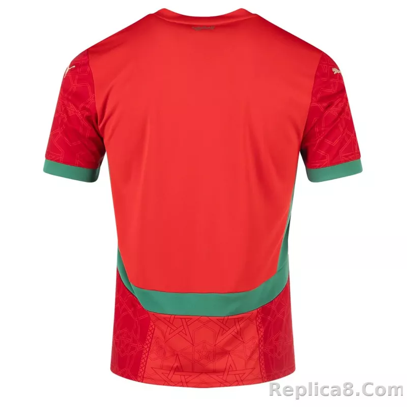 24-25 Morocco Home Soccer Jersey - detail