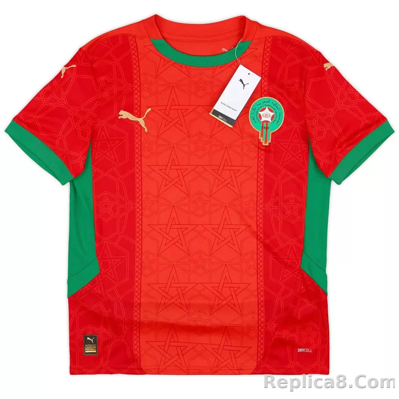 24-25 Morocco Home Soccer Jersey - detail