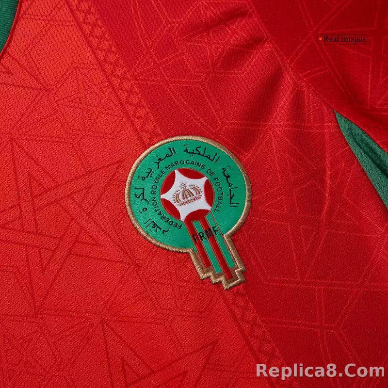 24-25 Morocco Home Soccer Jersey - detail