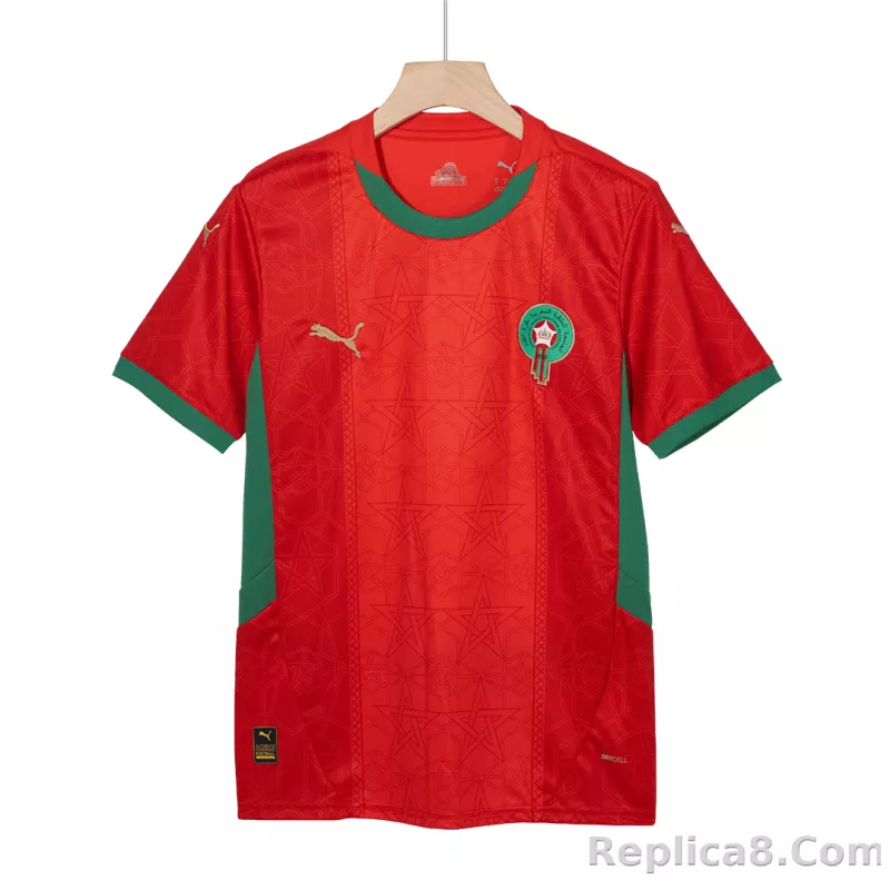 24-25 Morocco Home Soccer Jersey - detail