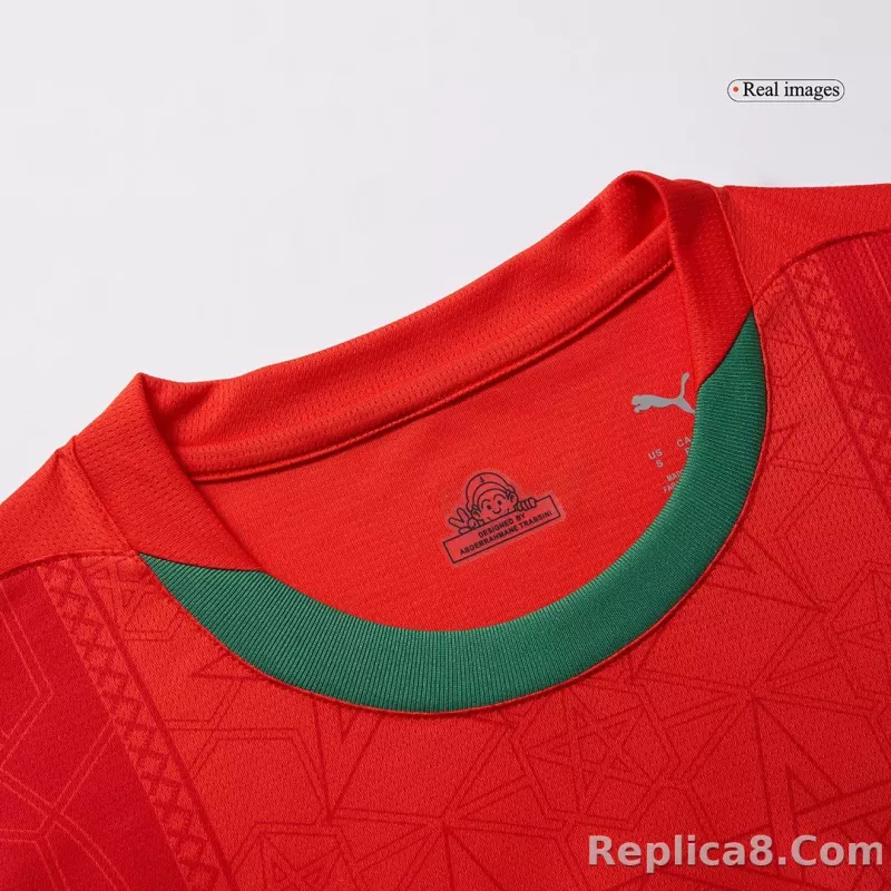 24-25 Morocco Home Soccer Jersey - detail