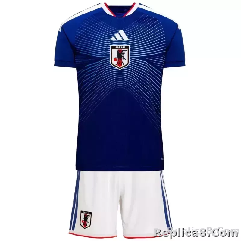 2026 Japan World Cup Home Soccer Kids Kit Jersey+Shorts