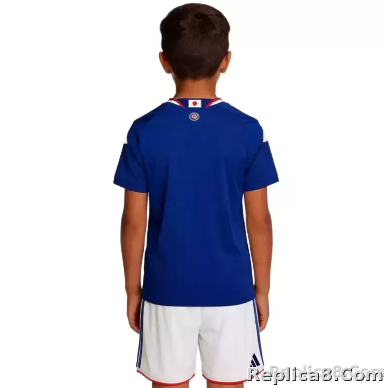 2026 Japan World Cup Home Soccer Kids Kit Jersey+Shorts - detail