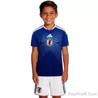 2026 Japan World Cup Home Soccer Kids Kit Jersey+Shorts - view 5