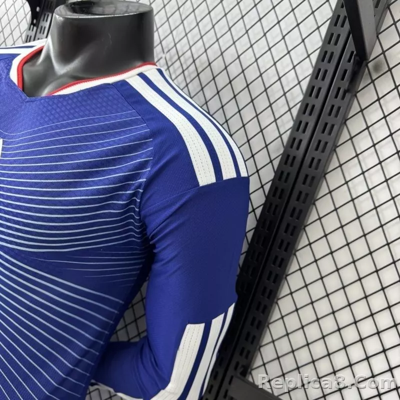 2026 Japan World Cup Home Soccer Jersey Player Edition Long Sleeve - detail