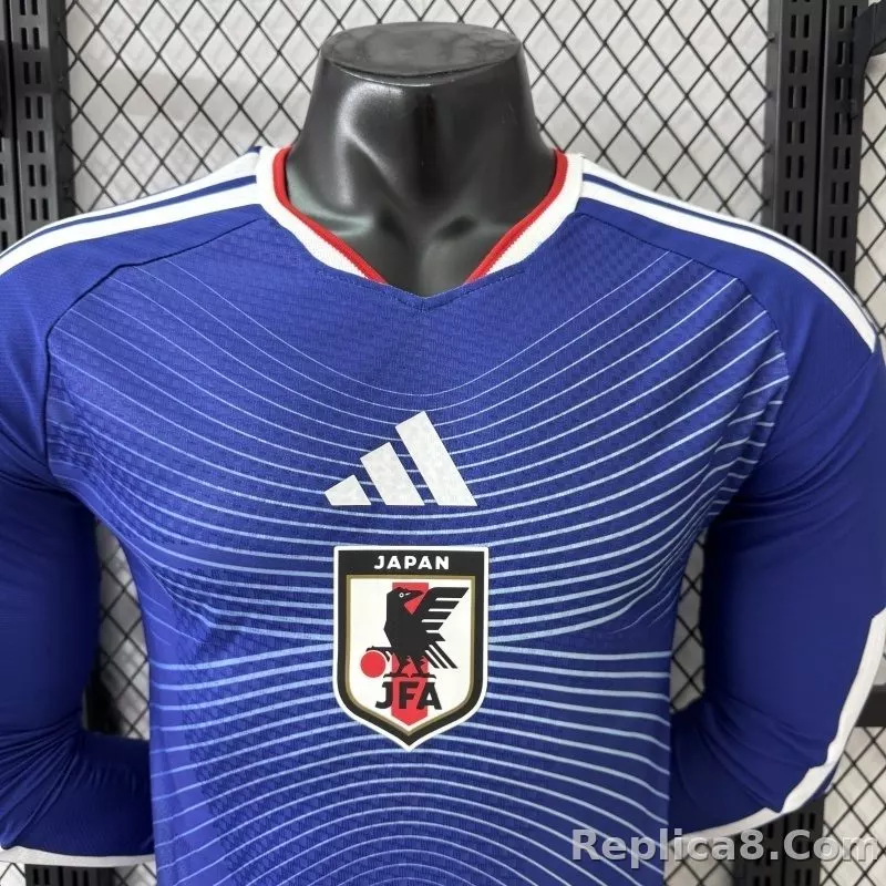 2026 Japan World Cup Home Soccer Jersey Player Edition Long Sleeve - detail