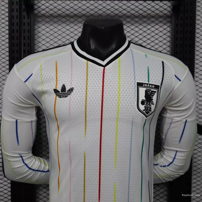 2026 Japan World Cup Away Soccer Jersey Player Edition Long Sleeve - detail