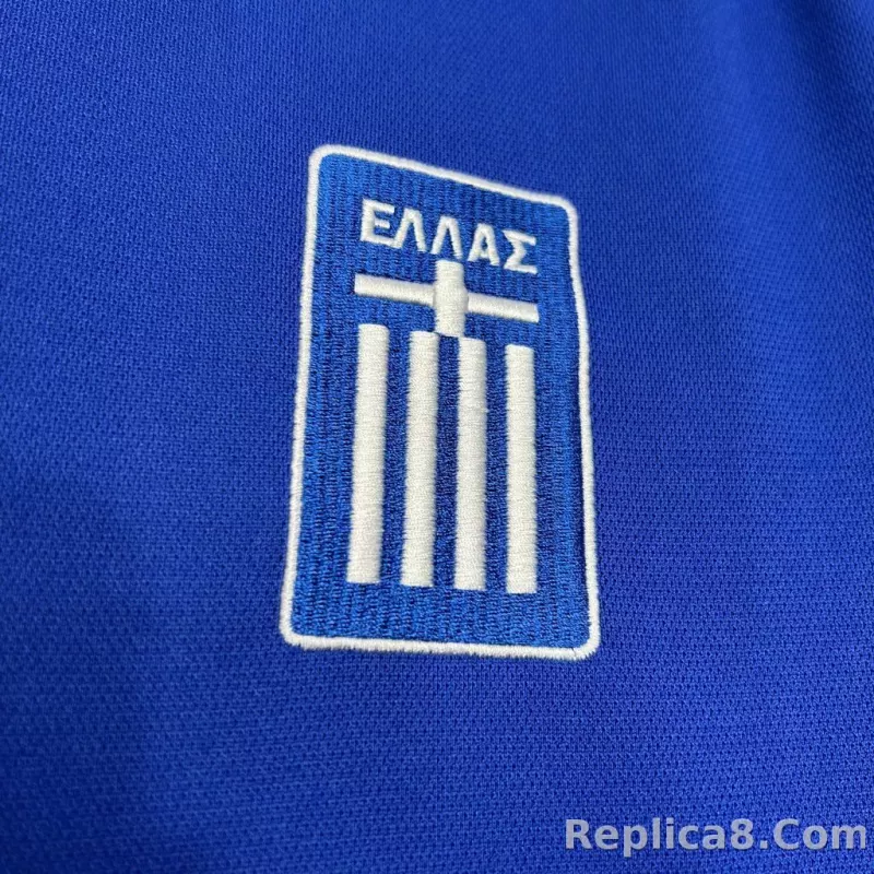 2004 Greece Euro Cup Home Football Retro Jersey - detail