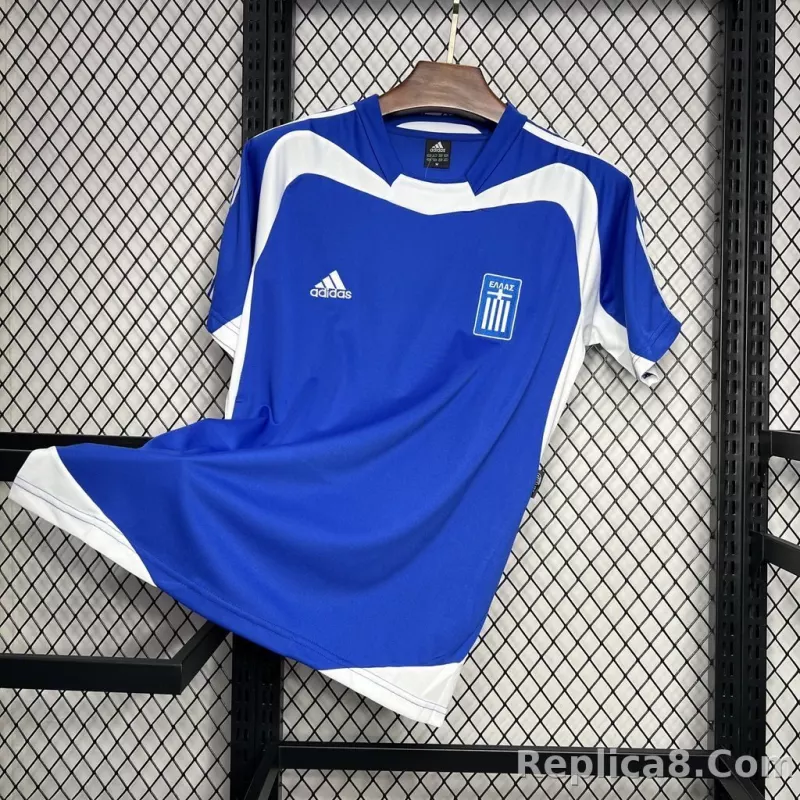 2004 Greece Euro Cup Home Football Retro Jersey - detail