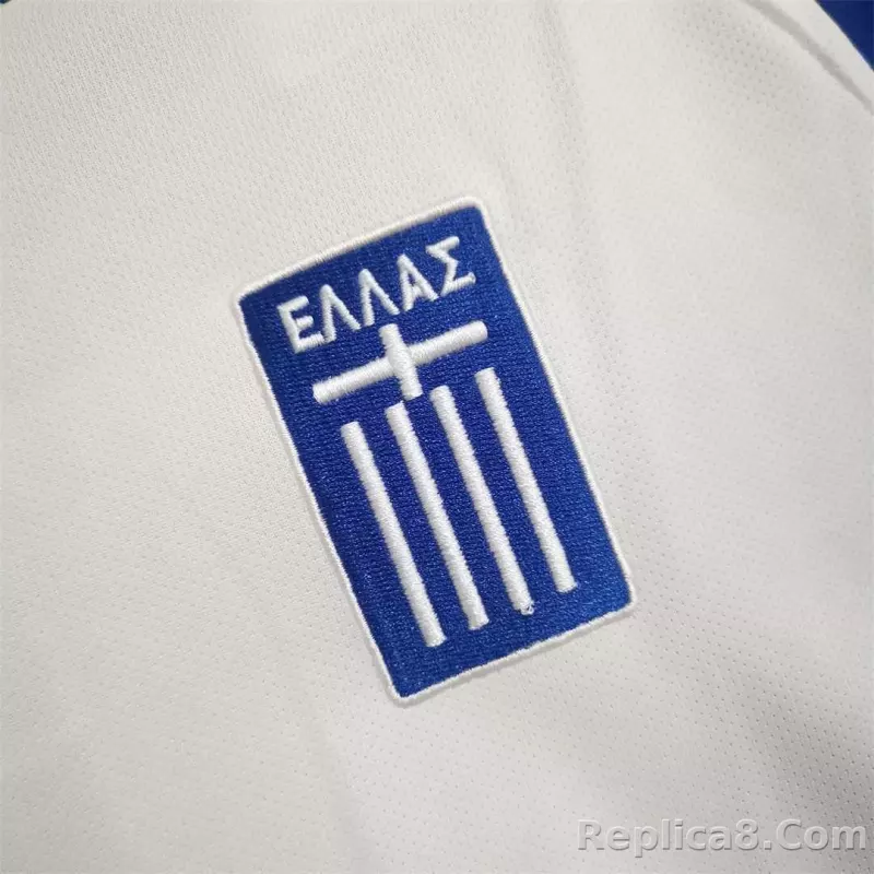 2004 Greece Euro Cup Away Football Retro Jersey - detail