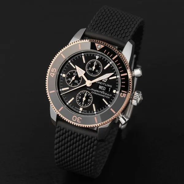 Breitling Superocean Heritage Men Automatic Black Rubber Watch U13313121B1S1 - gallery