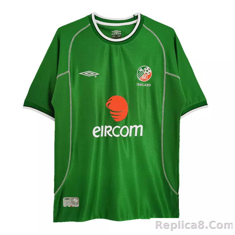 2002 Ireland Home Retro Jersey - detail