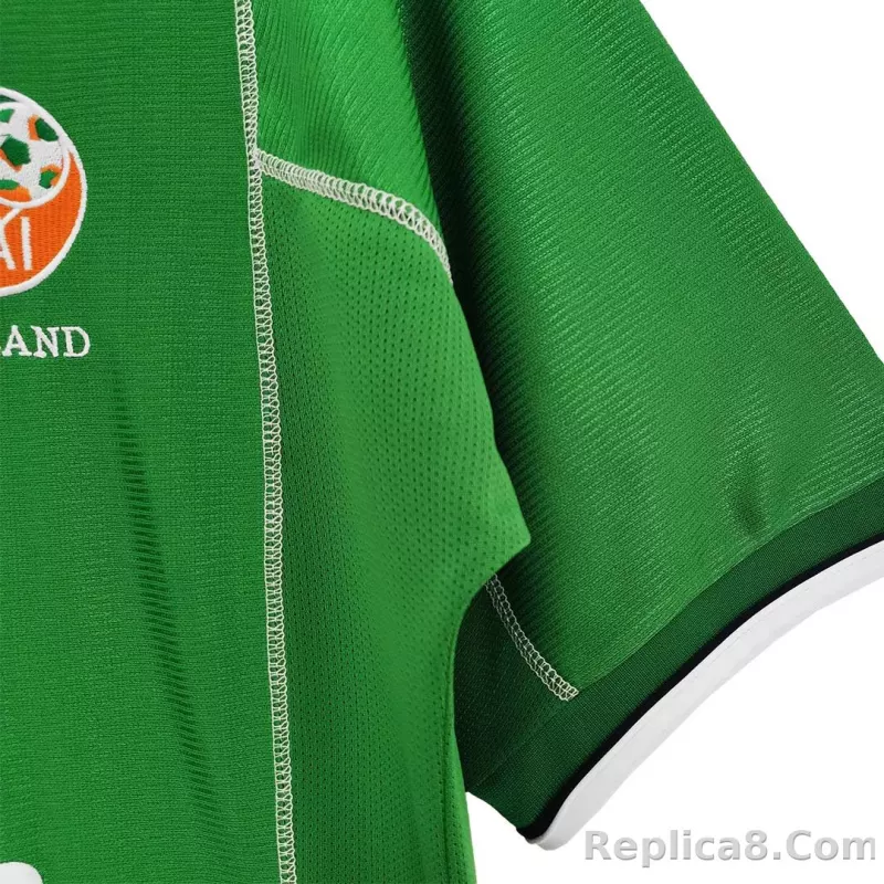 2002 Ireland Home Retro Jersey - detail