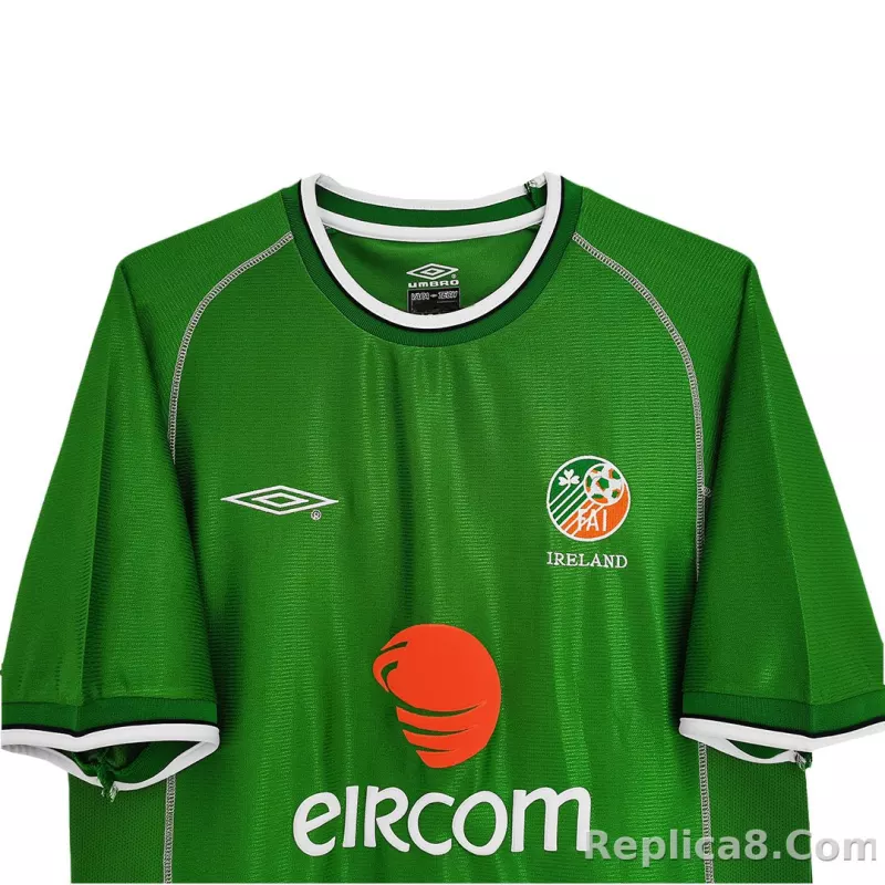 2002 Ireland Home Retro Jersey - detail