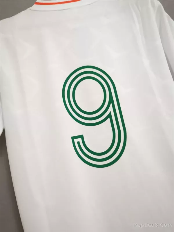 1990 Ireland Away Retro Jersey - detail