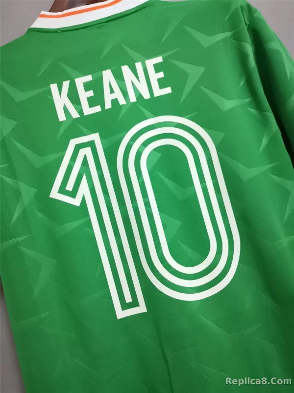 1990 Ireland Home Retro Jersey - detail