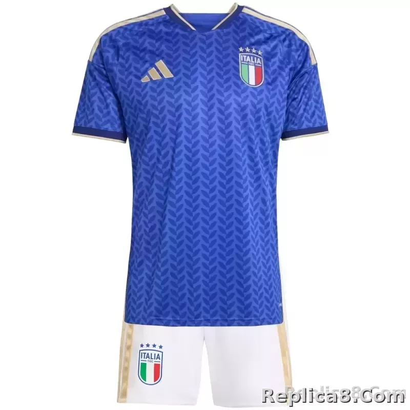 2026 Italy World Cup Home Soccer Kids Kit Jersey+Shorts