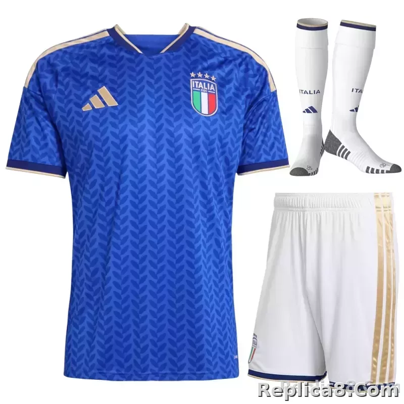 2026 Italy World Cup Home Soccer Full Kit Jersey+Shorts+Socks