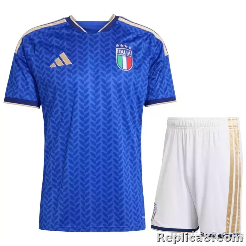 2026 Italy World Cup Home Soccer Kit Jersey+Shorts