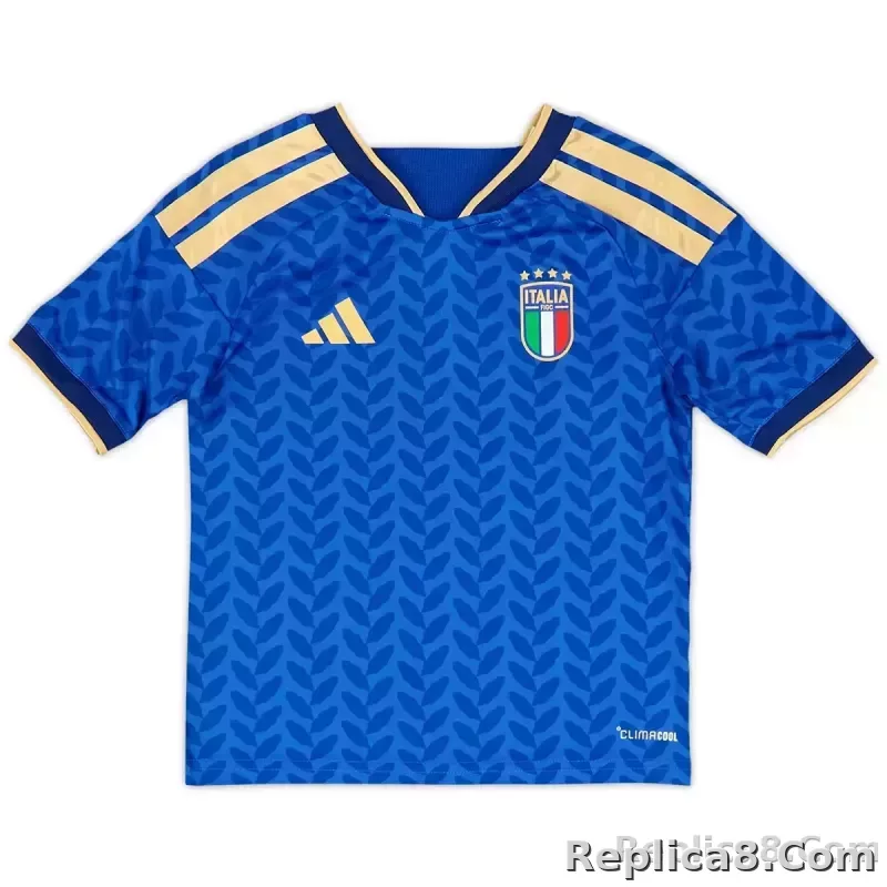 2026 Italy World Cup Home Soccer Kids Full Kit Jersey+Shorts+Socks - detail