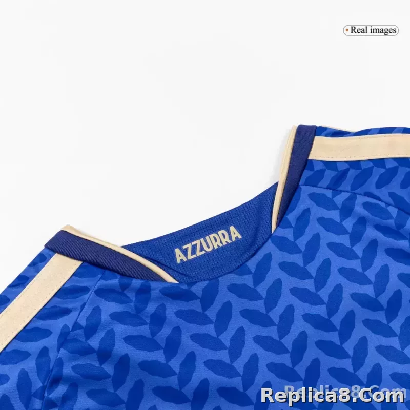 2026 Italy World Cup Home Soccer Kids Full Kit Jersey+Shorts+Socks - detail