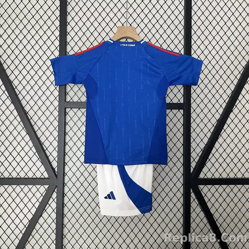 2024 Italy Euro Cup Home Kids Kit Jersey+Shorts - detail