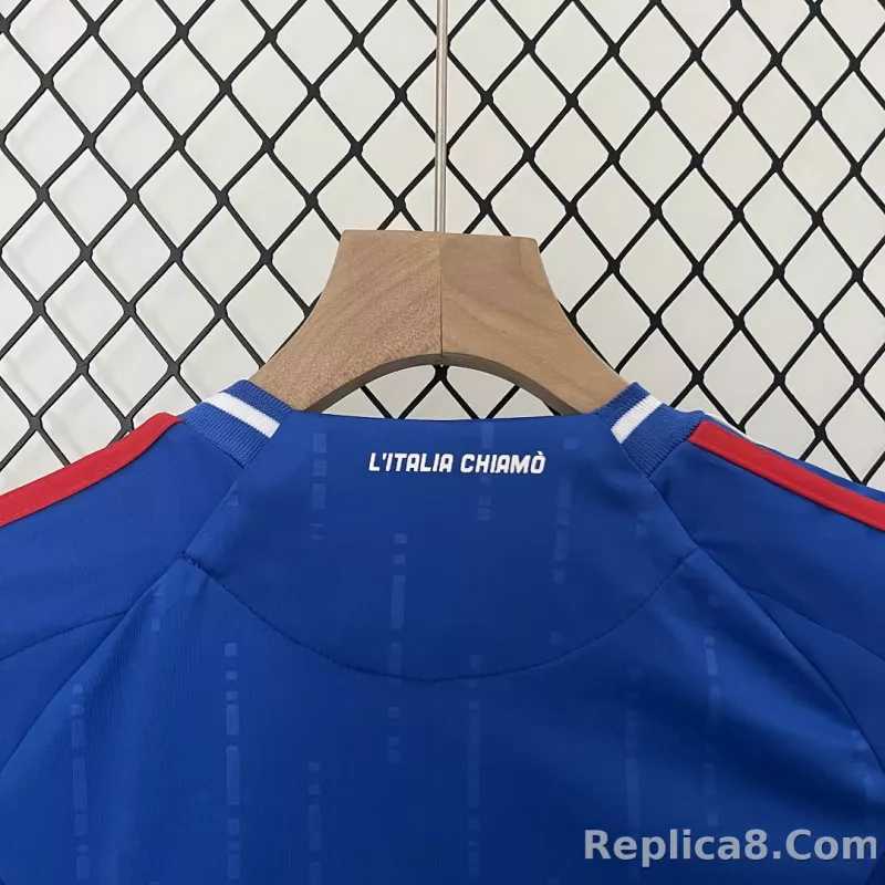 2024 Italy Euro Cup Home Kids Kit Jersey+Shorts - detail
