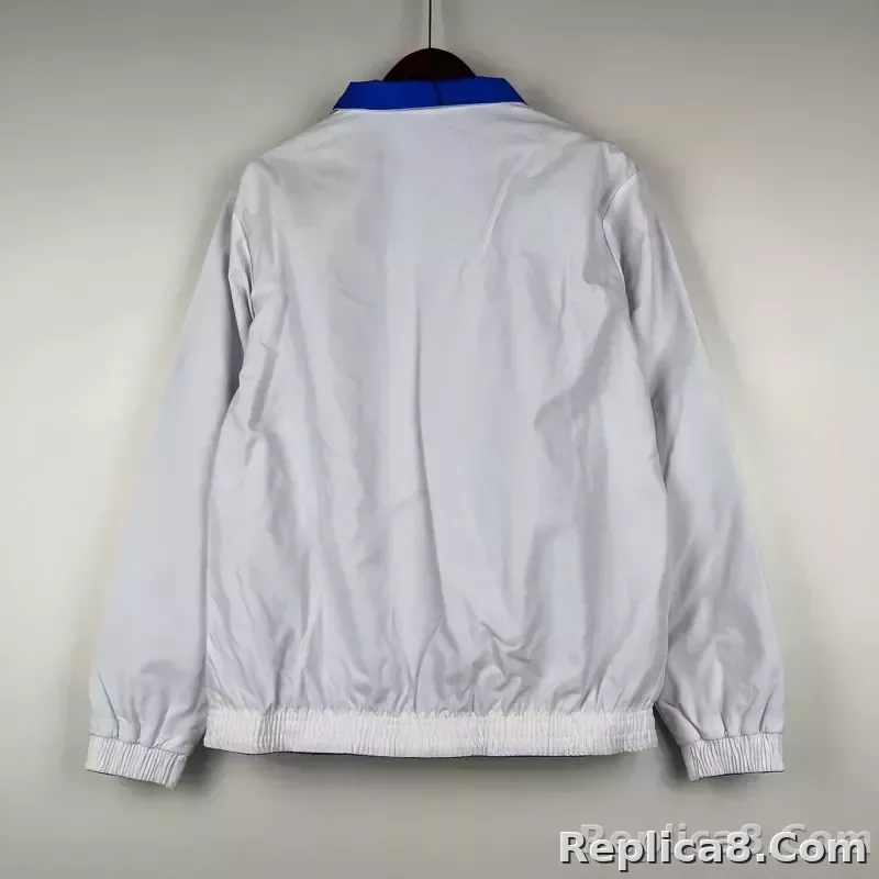 2023-2024 Italy Reversible Windbreaker （White-Blue）Soccer Jersey 1:1 Thai Quality - detail