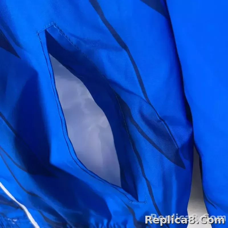 2023-2024 Italy Reversible Windbreaker （White-Blue）Soccer Jersey 1:1 Thai Quality - detail