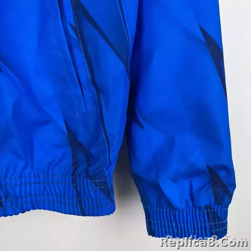 2023-2024 Italy Reversible Windbreaker （White-Blue）Soccer Jersey 1:1 Thai Quality - detail