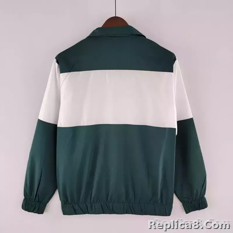 2022 Italy Windbreaker White-Green - detail