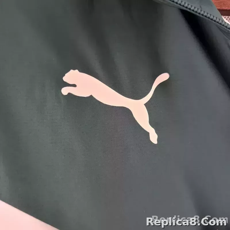 2022 Italy Windbreaker White-Green - detail