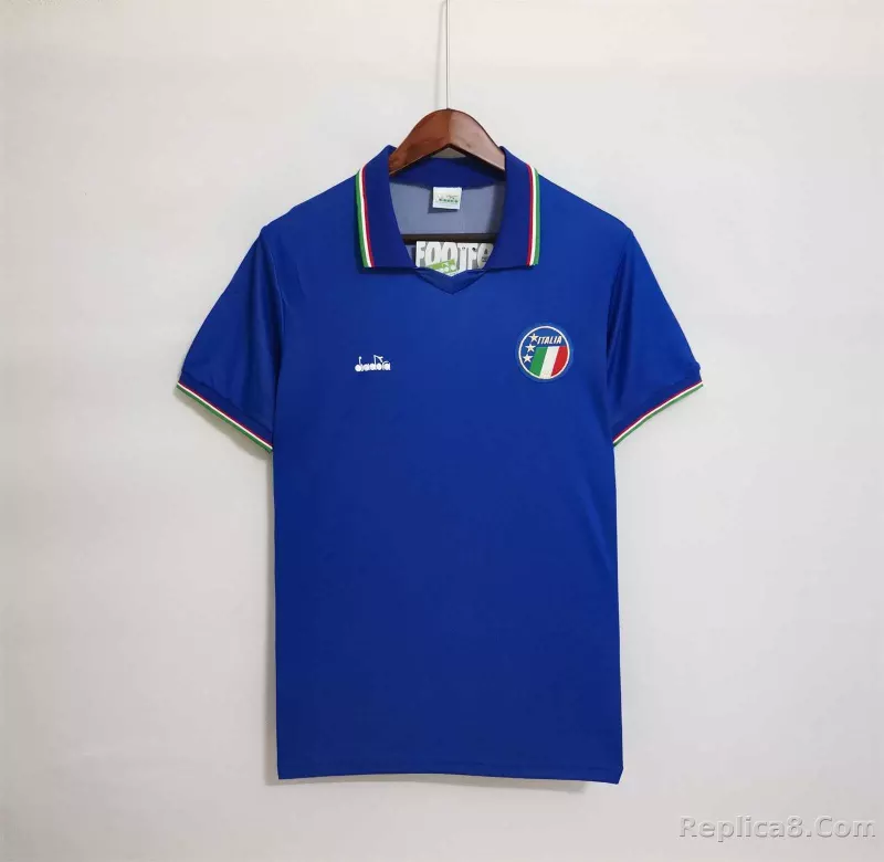 1990 Italy Home World Cup Retro Jersey