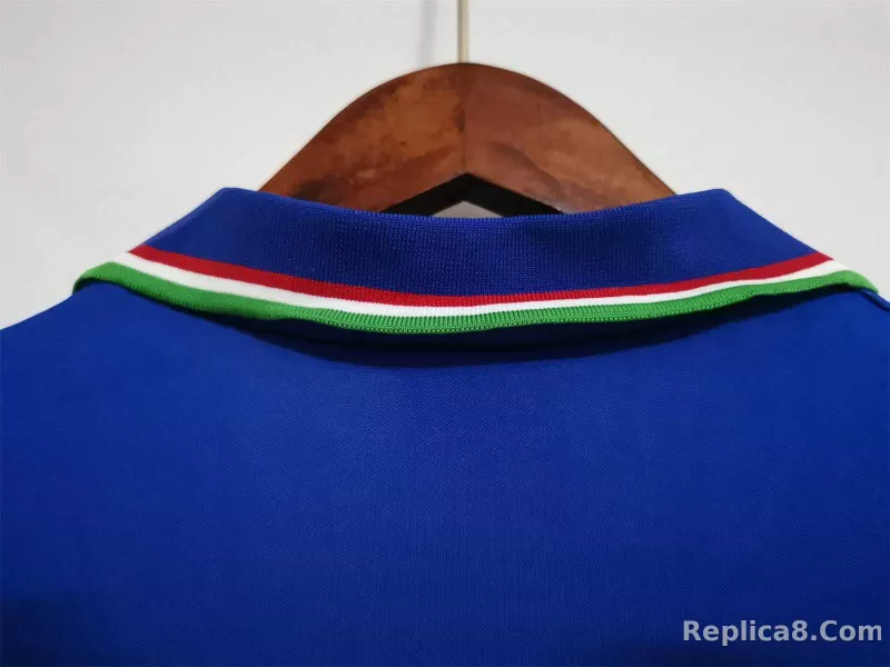 1990 Italy Home World Cup Retro Jersey - detail