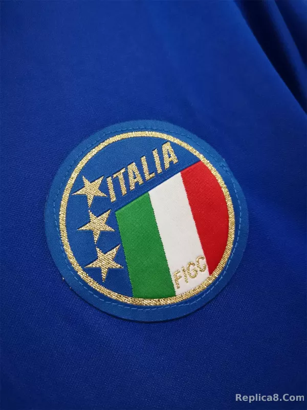 1990 Italy Home World Cup Retro Jersey - detail