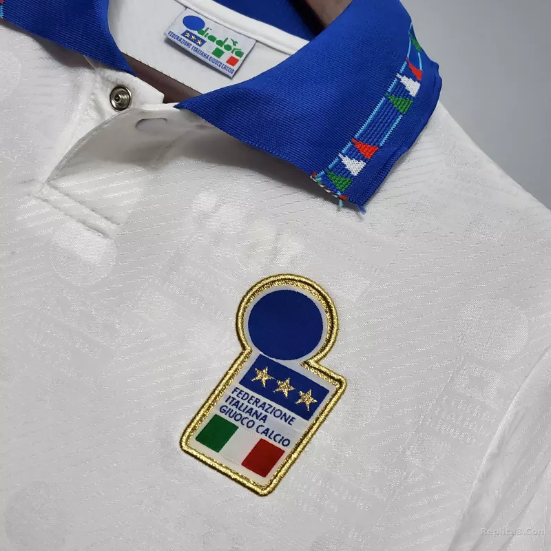 1994 Italy Away World Cup Retro Jersey - detail