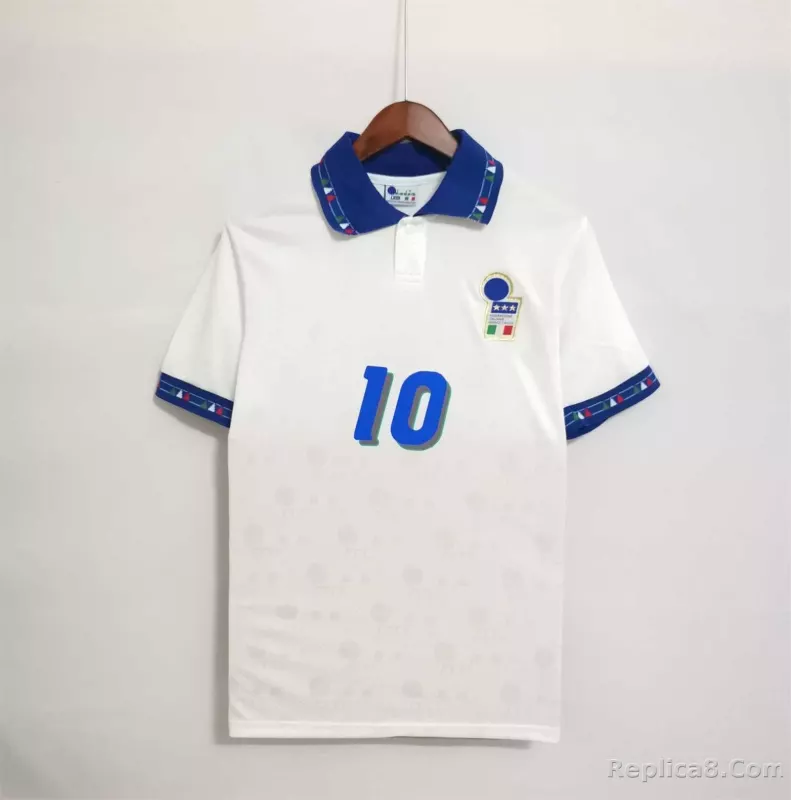 1994 Italy Away World Cup Retro Jersey - detail