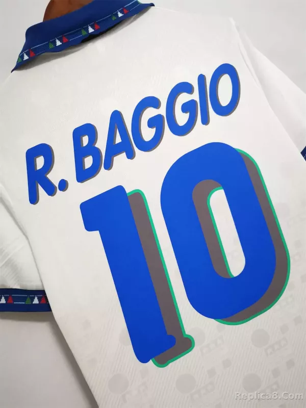 1994 Italy Away World Cup Retro Jersey - detail