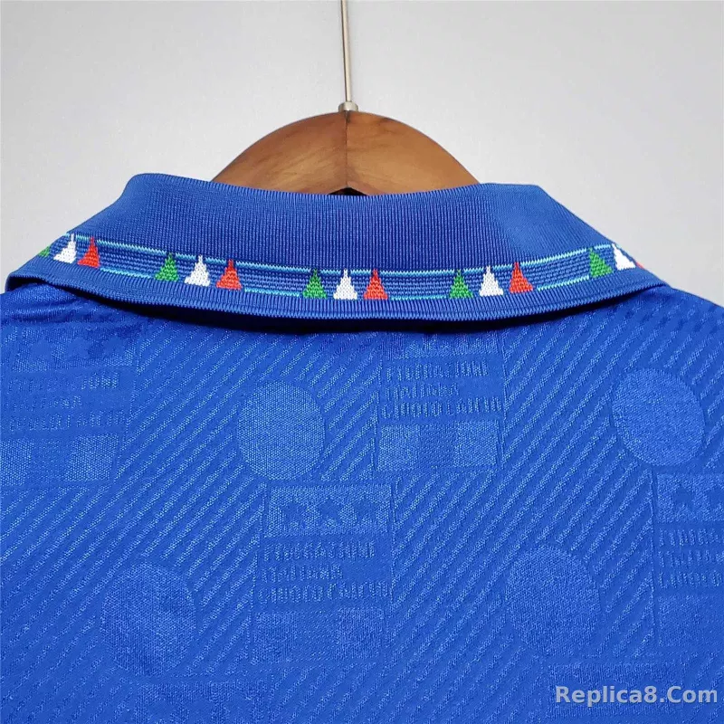 1994 Italy Home World Cup Retro Jersey - detail