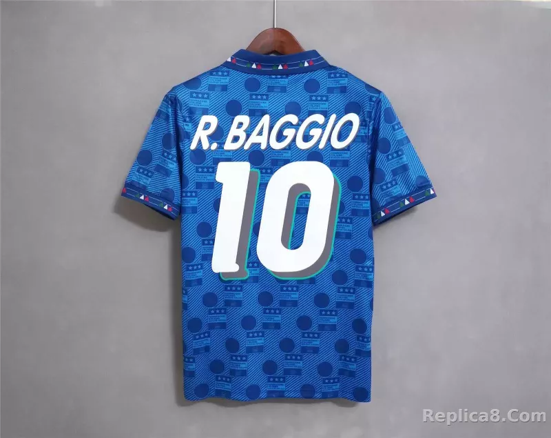 1994 Italy Home World Cup Retro Jersey - detail
