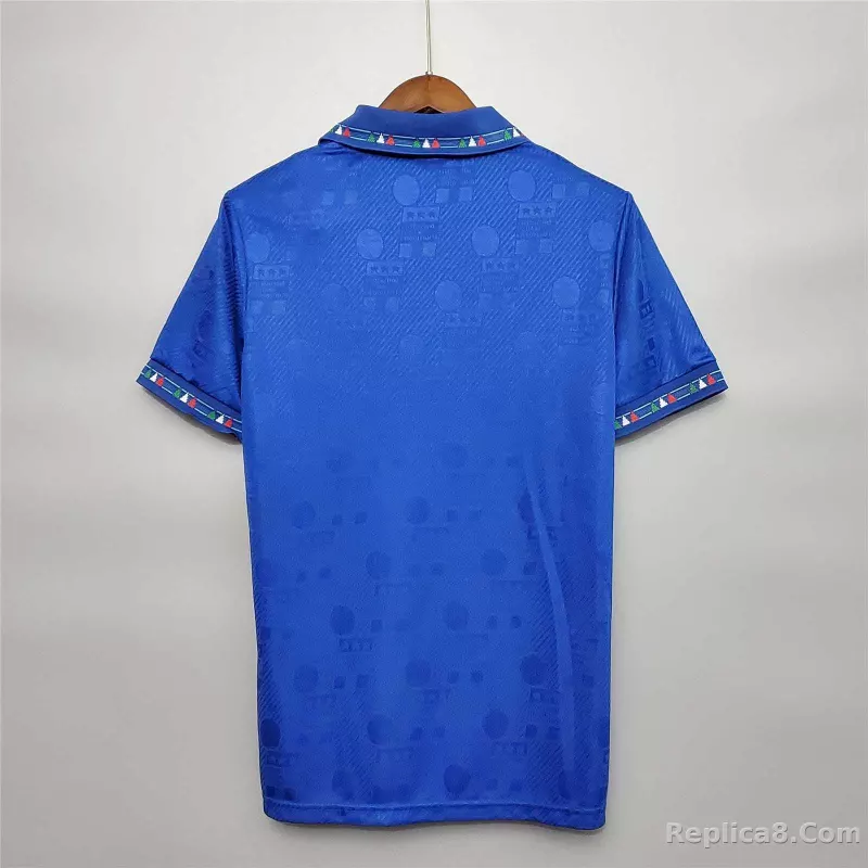 1994 Italy Home World Cup Retro Jersey - detail