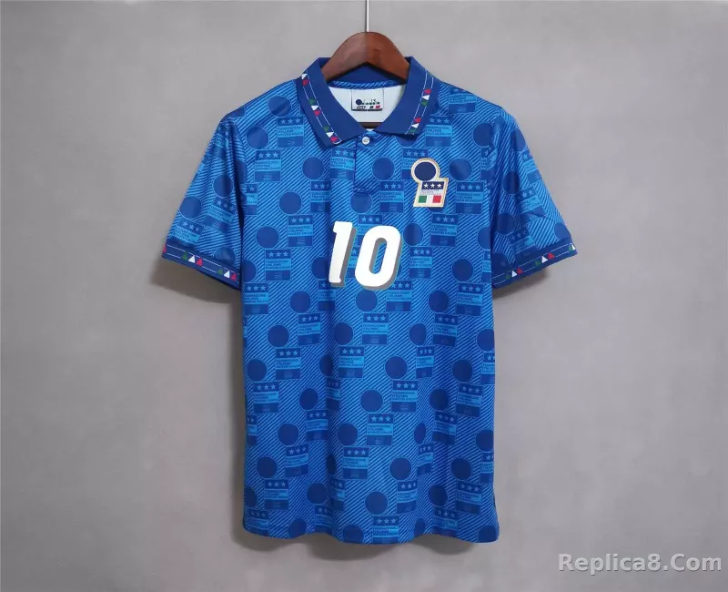 1994 Italy Home World Cup Retro Jersey - detail