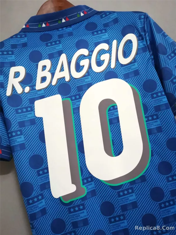 1994 Italy Home World Cup Retro Jersey - detail