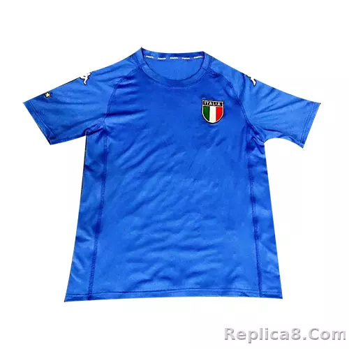 2002 Italy Home World Cup Retro Jersey - detail