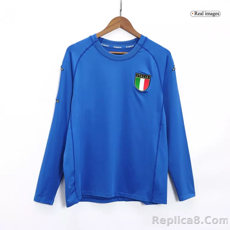 2000 Italy Home Retro Jersey Long Sleeve